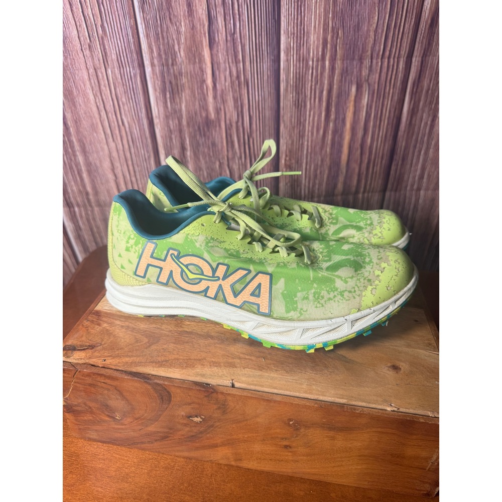 Hoka Crescendo XC Running Spikes Mens 10 Womens 11.5 Green Teal 1141272 LLC - Picture 3 of 9